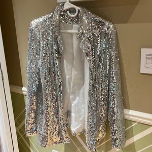 Fun sequin jacket, maybe for a Halloween fit?